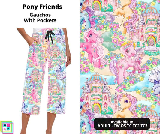 Pony Friends Capri Gauchos