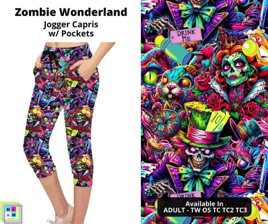 Zombie Wonderland Jogger Capri