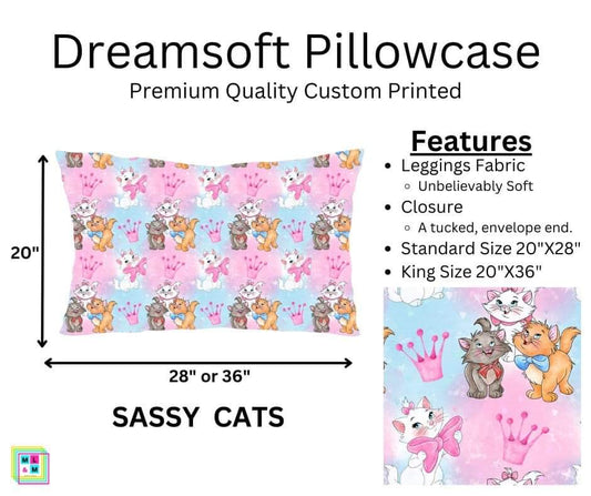 Sassy Cats Dreamsoft Pillowcase