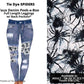 Tie Dye Spiders Faux Denim Full Length Peekaboo Leggings