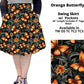 Orange Butterfly Swing Skirt