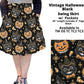 Vintage Halloween Black Swing Skirt