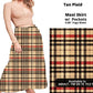 Tan Plaid Maxi Skirt