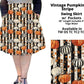 Vintage Pumpkin Stripe Swing Skirt