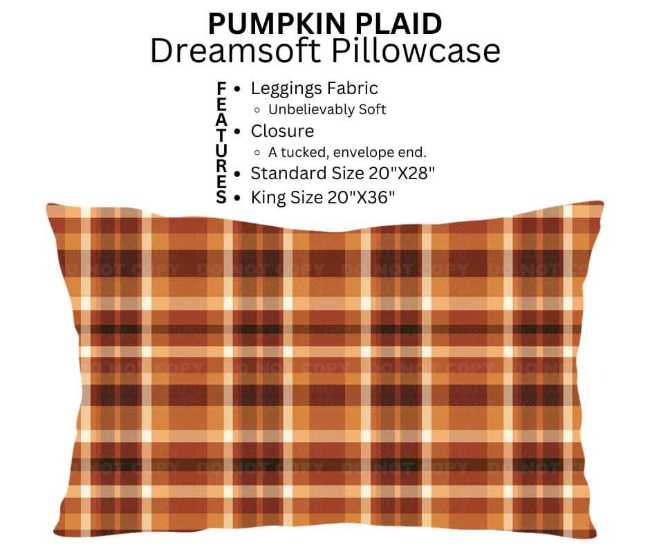 Pumpkin Plaid Dreamsoft Pillowcase