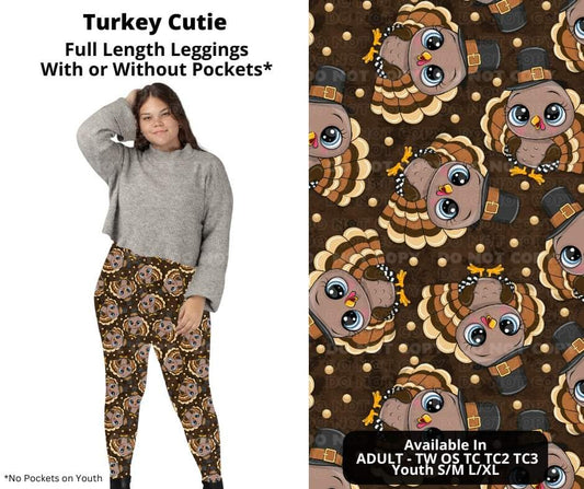 Turkey Cutie Full Length Leggings w/ Pockets