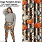 Vintage Pumpkin Stripe Full Length Leggings w/ Pockets