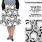 Cute Snow Ghosts Swing Skirt