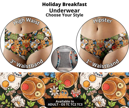 Holiday Breakfast Hipster & High Waist Underwear