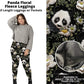 Panda Floral Fleece Leggings