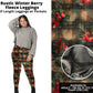 Rustic Winter Berry Fleece Leggings