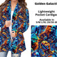 Golden Galactic Pocket Cardigan