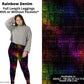 Rainbow Denim Full Length Leggings w/ Pockets