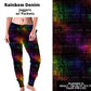 Rainbow Denim Joggers