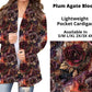 Plum Agate Bloom Pocket Cardigan