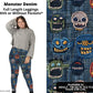 Monster Denim Full Length Leggings w/ Pockets