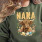 highland cow custom sweatshirt with name