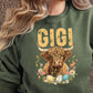 personalized cow graphic crewneck