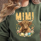 highland cow custom sweatshirt with name