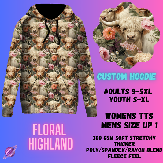 PULLOVER HOODIE RUN 1-FLORAL HIGHLAND