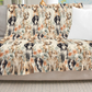 FLORAL PUPPIES- GIANT SHAREABLE THROW BLANKET