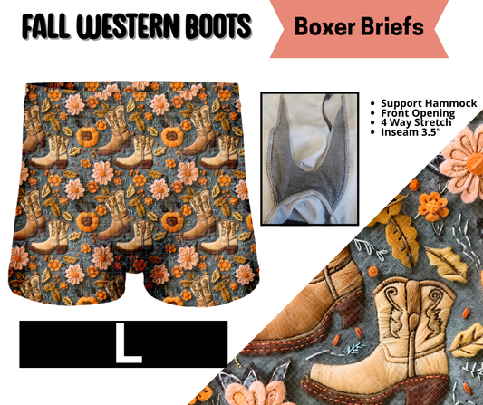 Fall Western Boots Boxer Briefs