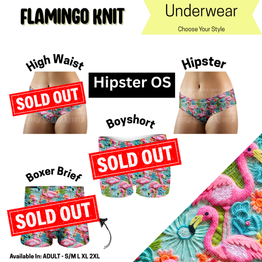 Flamingo Knit Hipster Underwear