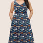 RTS - Floral Chickens Pocket Dress