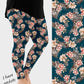 RTS - Floral Leopard Leggings w/ Pockets