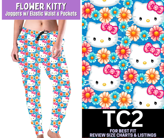Flower Kitty Joggers