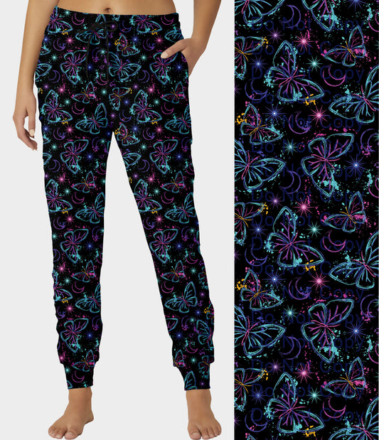 RTS - Fluorescent Butterfly Joggers