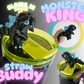MONSTER KING-3D PRINTED STRAW BUDDY-GLOW IN THE DARK