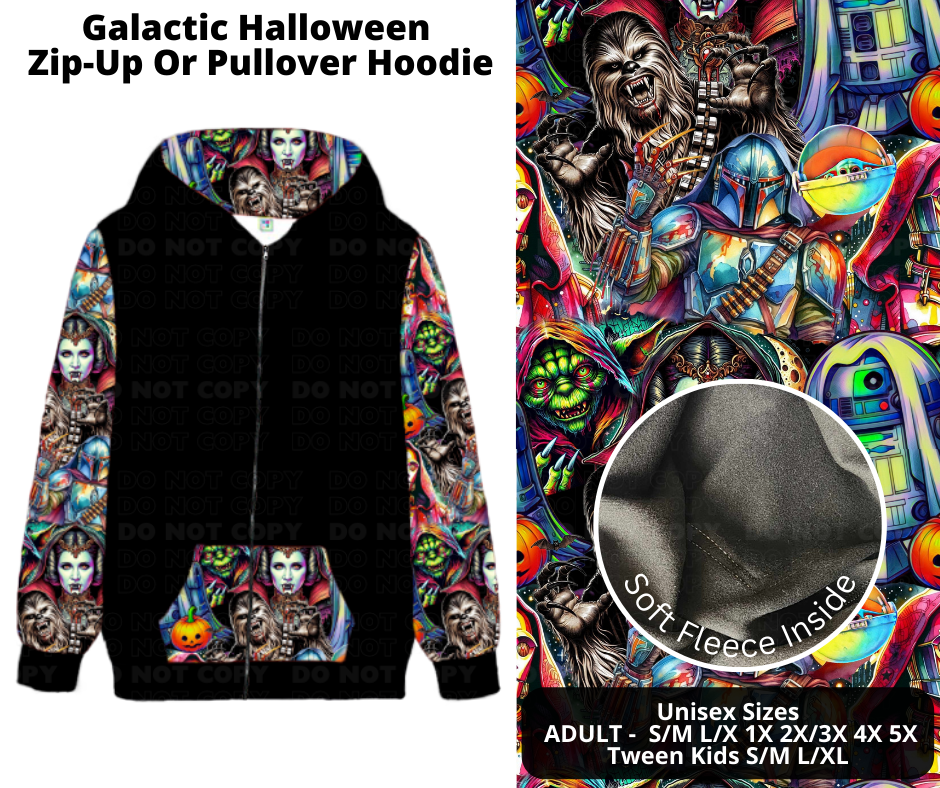 Galactic Halloween Zip-Up or Pullover Hoodie