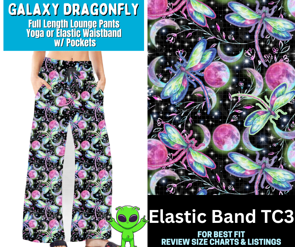 Galaxy Dragonfly Full Length Lounge Pants
