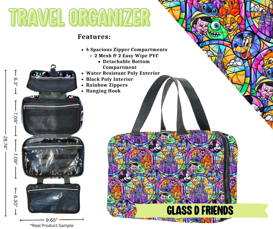 Glass D Friends Travel Organizer