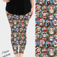 RTS - Glass Holiday Cats Leggings w/ Pockets