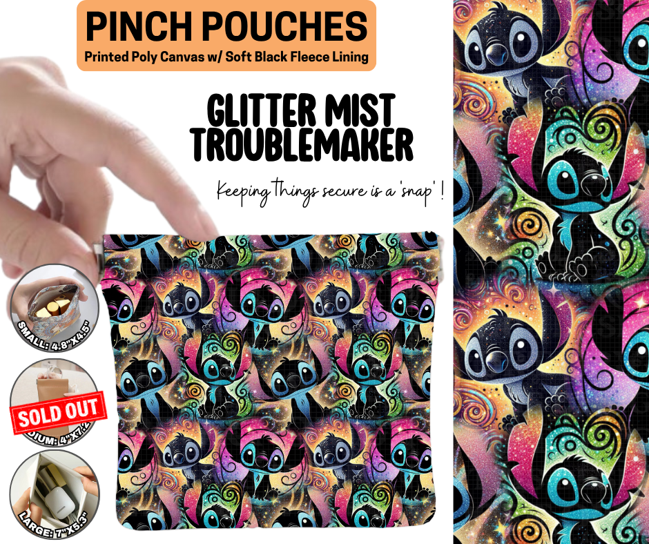 Glitter Mist Troublemaker Pinch Pouches