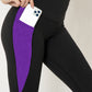 RTS - Grape Crush Leggings w/ Triangle Sport Pockets