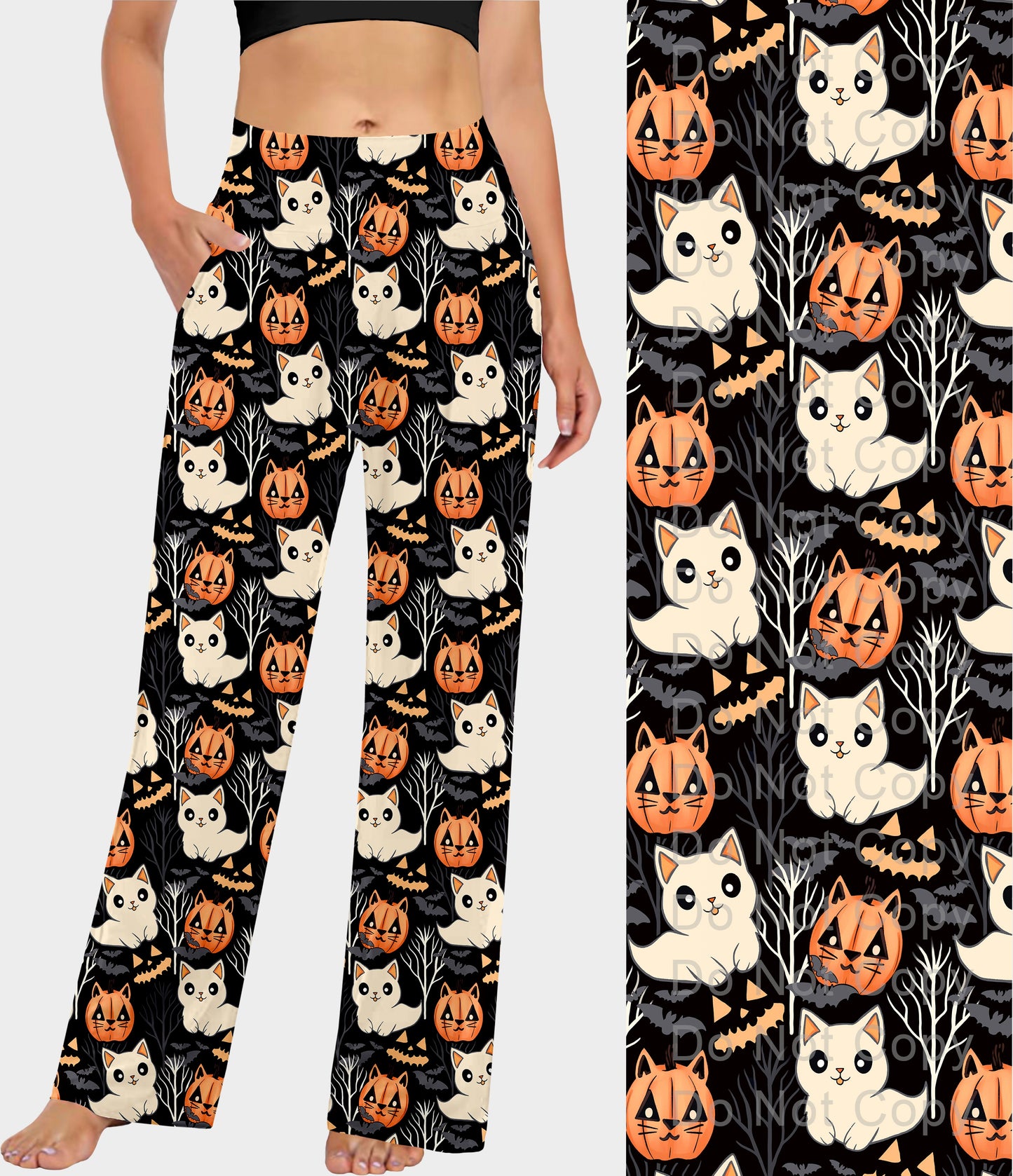 RTS - Halloween Cats Lounge Pants