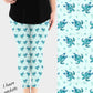 RTS - Hawaiian Sea Turtles Leggings w/ Pockets