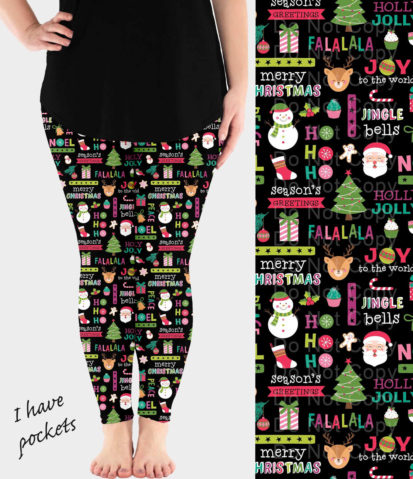 RTS - Holly Jolly Leggings w/ Pockets