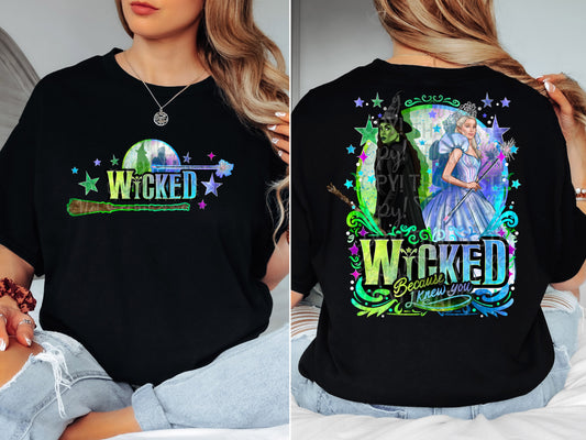 I KNEW YOU WICKED DOUBLE SIDED TEE