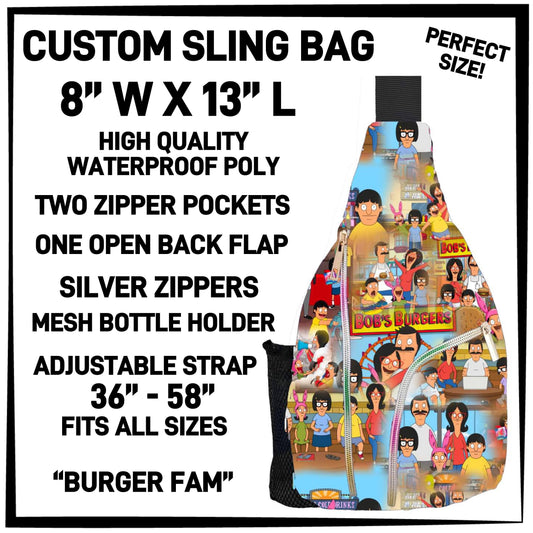 RTS - Burger Fam Sling Bag