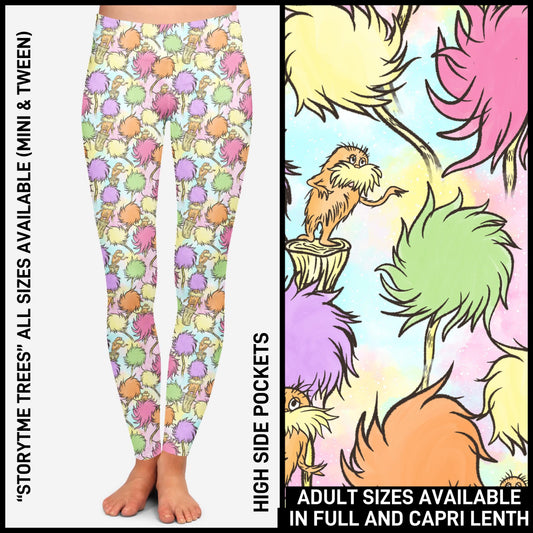 RTS - Story Time Trees Leggings with High Side Pockets