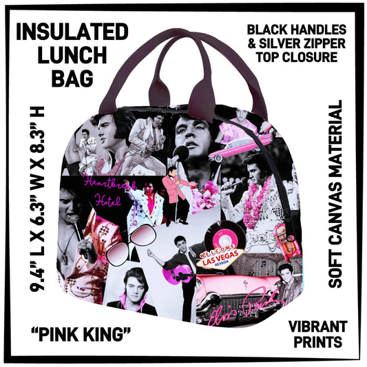 RTS - Pink King Insulated Lunch Bag