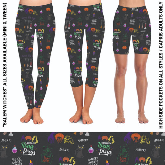RTS - Salem Witches Capris with High Side Pockets