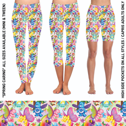 RTS - Spring Caring Leggings with High Side Pockets