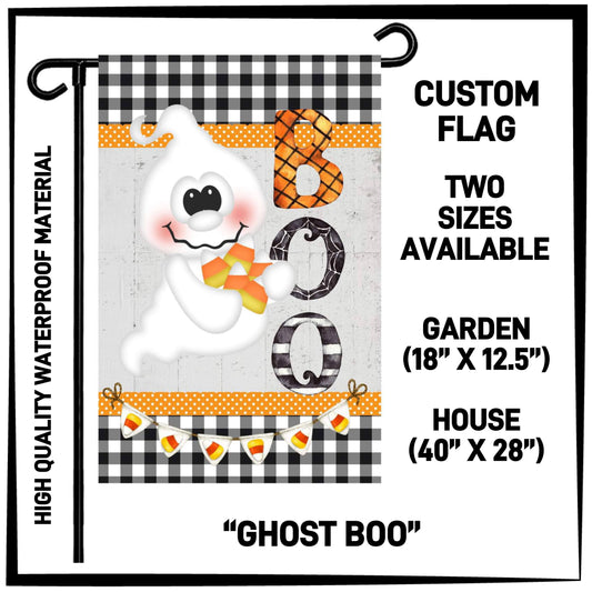 RTS - Ghost Boo Garden Flag