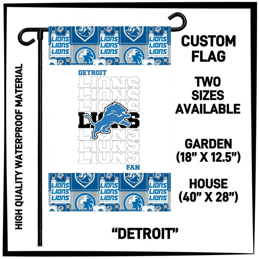RTS - Detroit Garden Flag