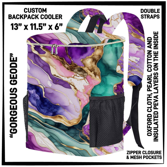 RTS - Gorgeous Geode Backpack Cooler